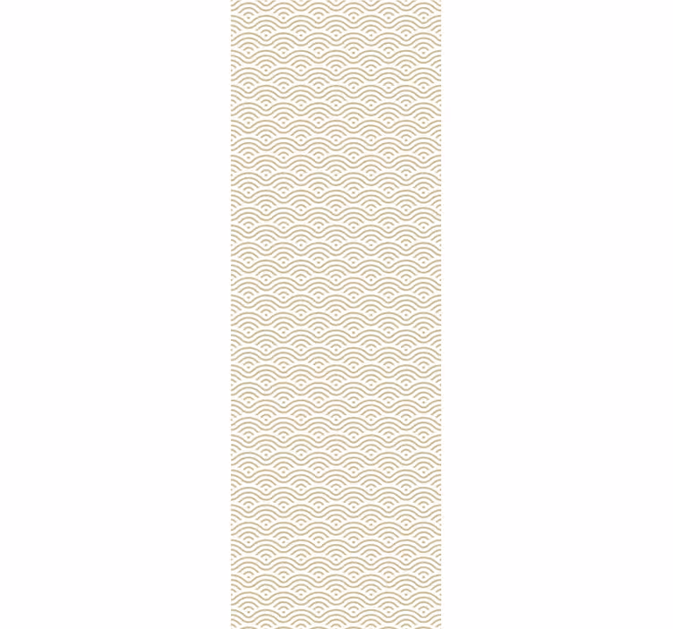 Modern roller blind simple tranquil waves - TenStickers