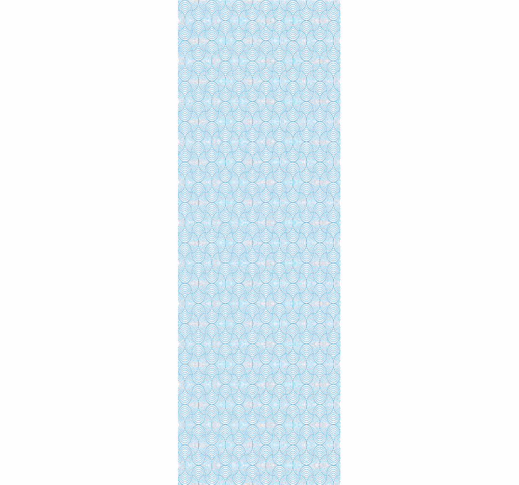 Modern roller blind with unique wave design - TenStickers