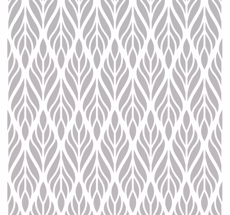 Modern roller blind in ethnic floral grey design - TenStickers
