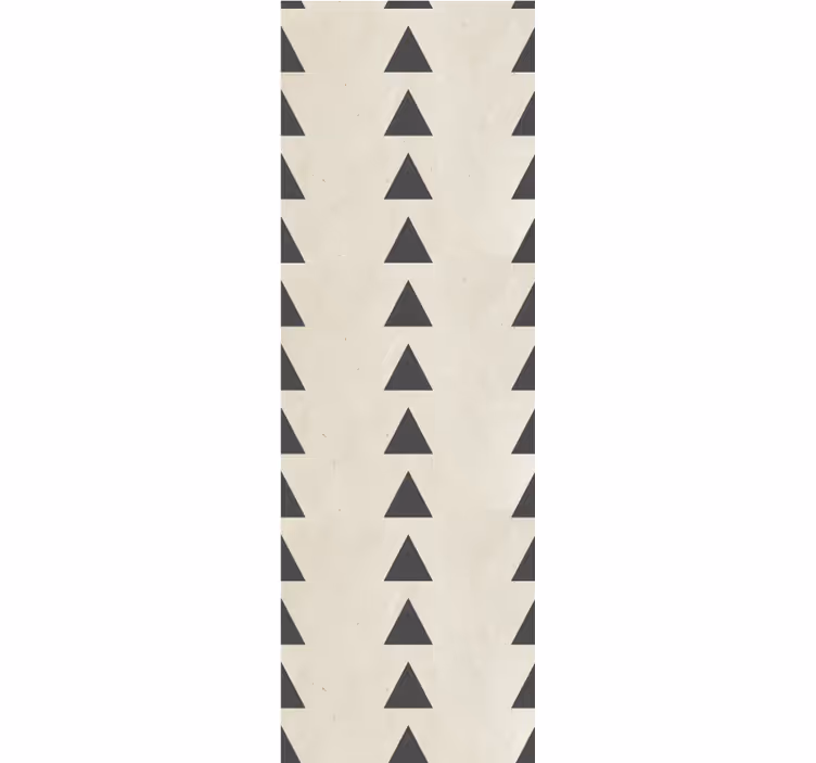 Modern roller blind in distressed dark grey triangles - TenStickers