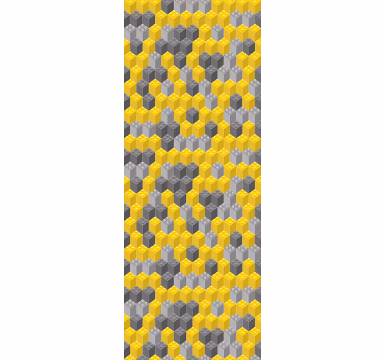 Modern roller blind in pantone building blocks - TenStickers