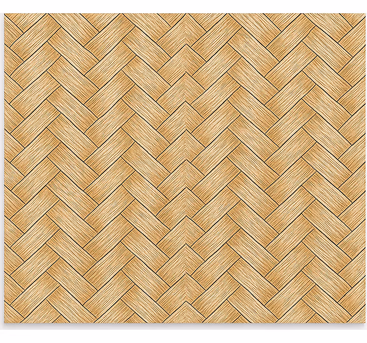 Textured roller blind classic herringbone rattan weave - TenStickers