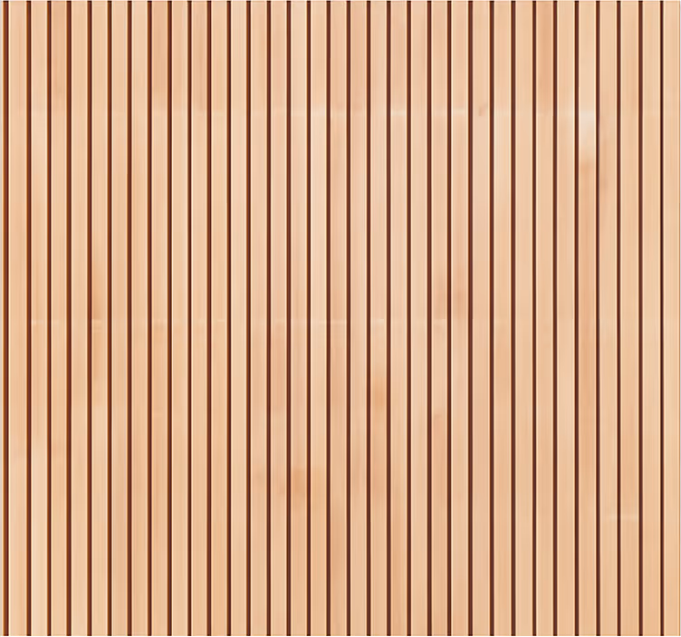 Textured roller blind vertical light cedar slats - TenStickers