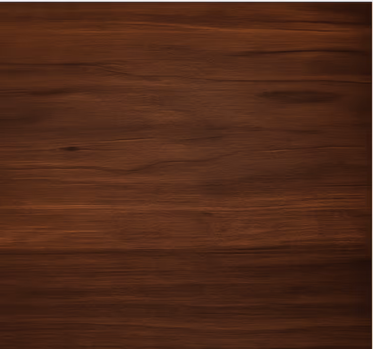 Textured roller blind polished dark walnut grain - TenStickers