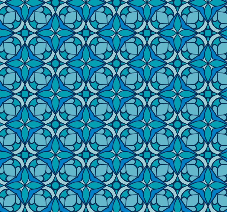 Blue bathroom roller blind - TenStickers