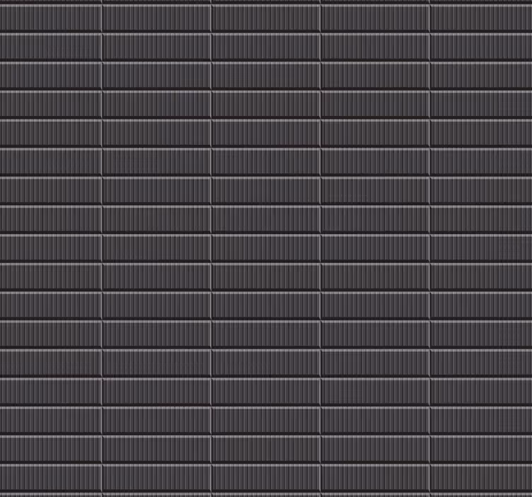 Bathroom roller blind black 3d tile design - TenStickers
