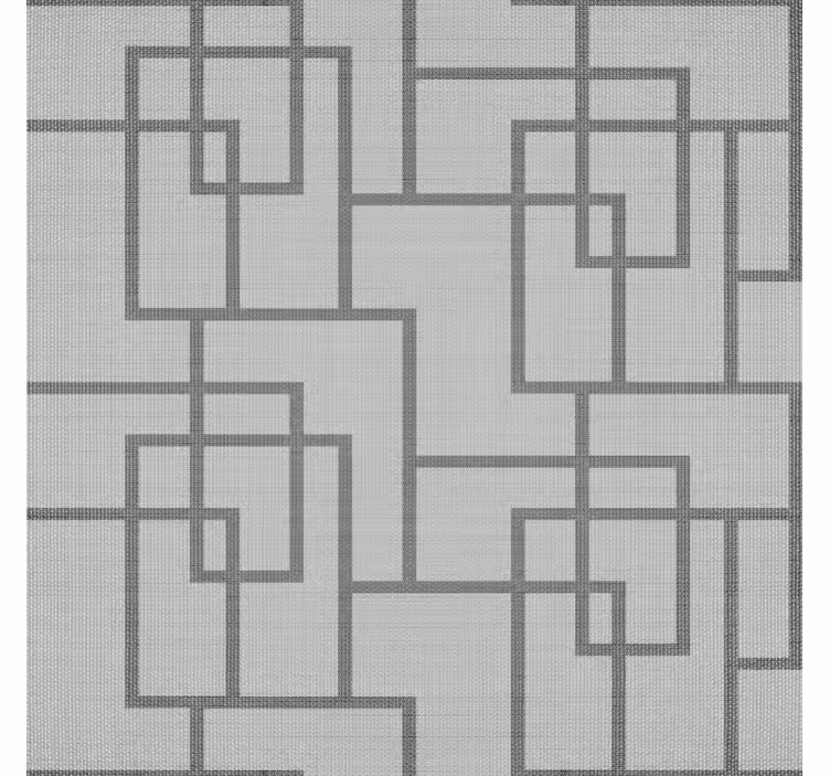 Grey roller blind with gray geometric lines - TenStickers