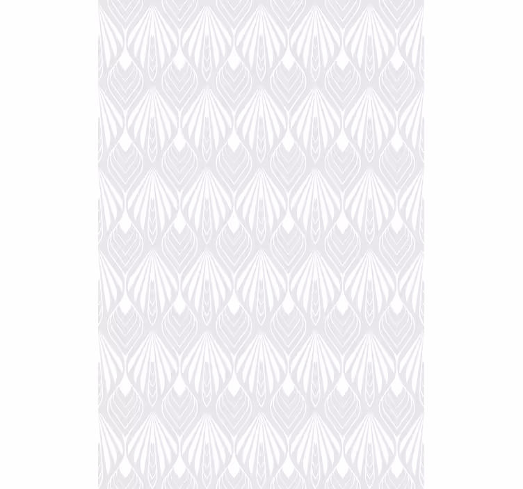 Grey roller blind with white and grey leaf pattern - TenStickers
