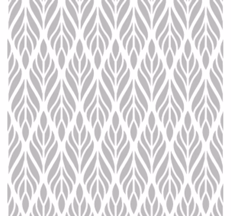 Grey roller blind with ethnic floral grey design - TenStickers