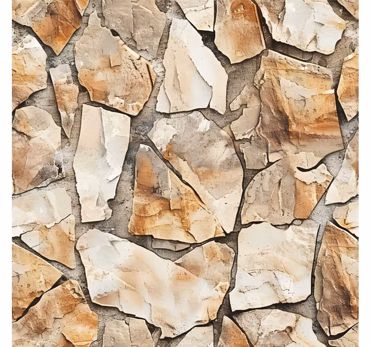 Beige roller blind with rustic design - TenStickers