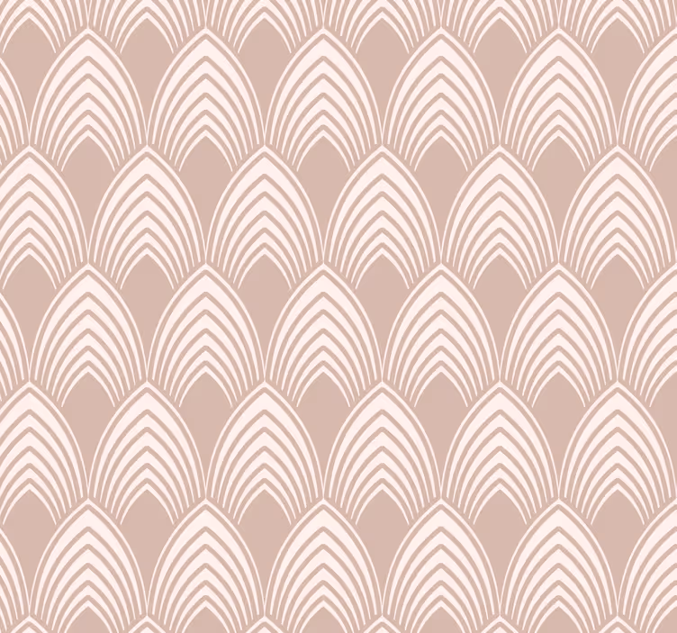 Pink roller blind vintage geometric pattern - TenStickers