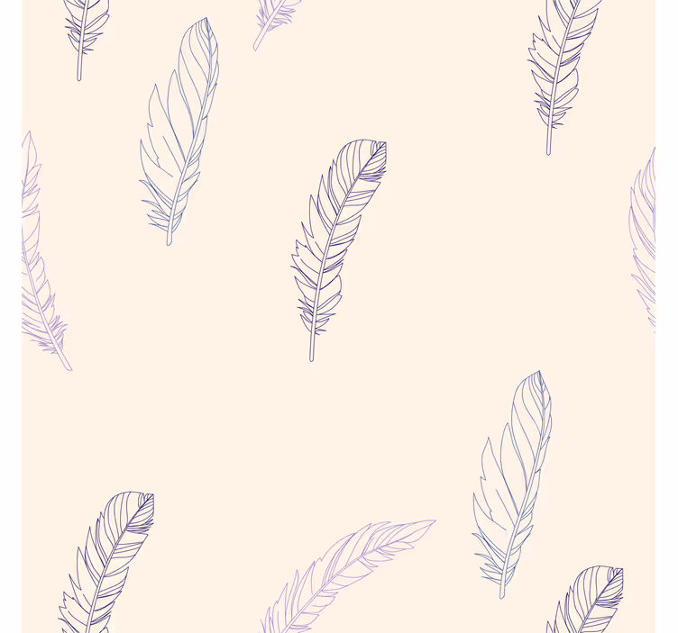 Pink roller blind feather pattern design - TenStickers
