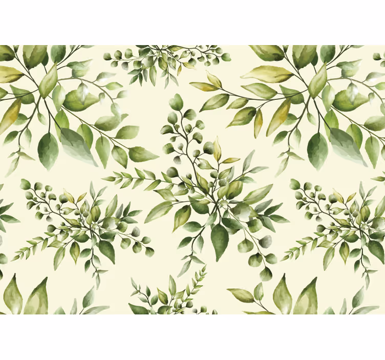Kitchen roller blind with tropical lush leaves - TenStickers