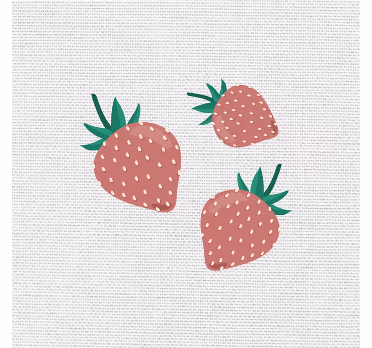 Kitchen roller blind with colorful strawberry design - TenStickers