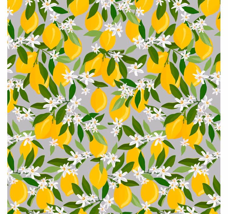 Kitchen roller blind lemon tree pattern - TenStickers