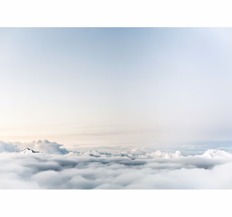 White roller blind with beautiful sky and sea view - TenStickers