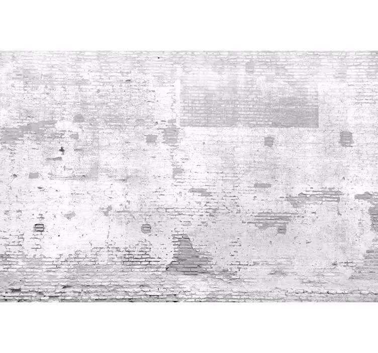 White roller blind white aged wall - TenStickers