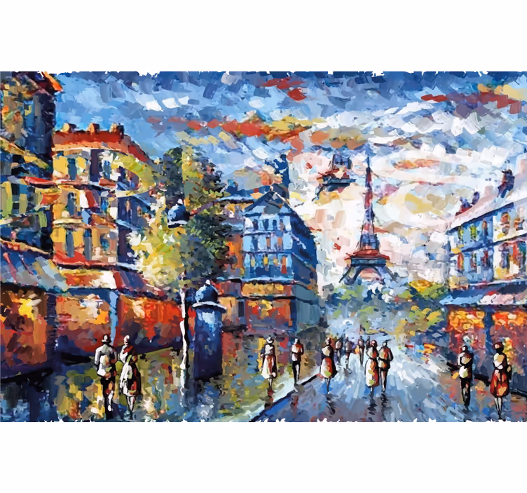 Living room roller blind watercolor bohemian art - TenStickers