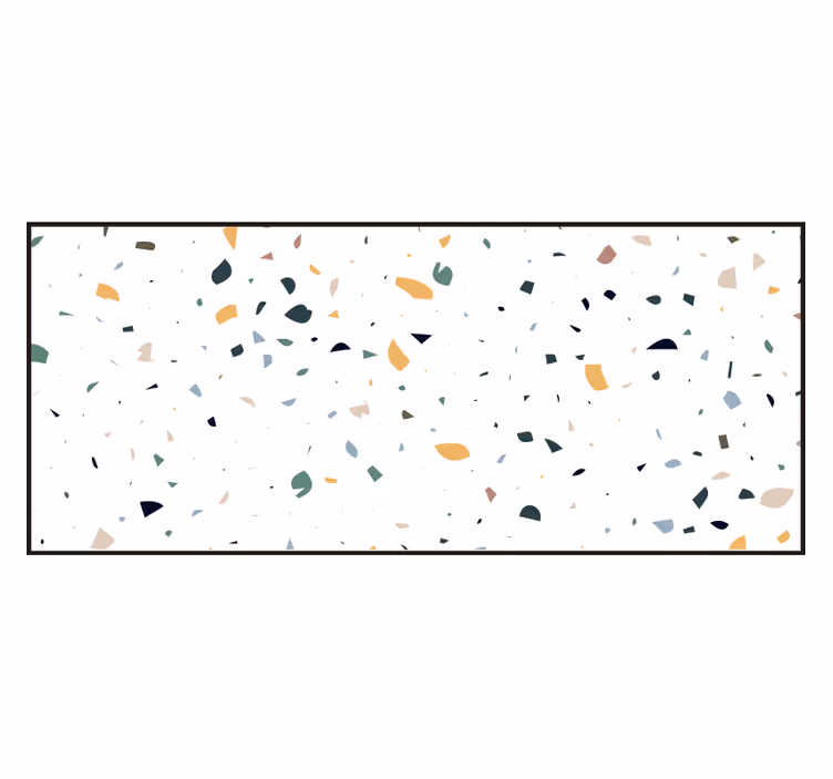 White roller blind white terrazzo roller blind - TenStickers