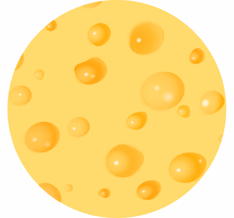 Yellow roller blind with swiss cheese design - TenStickers