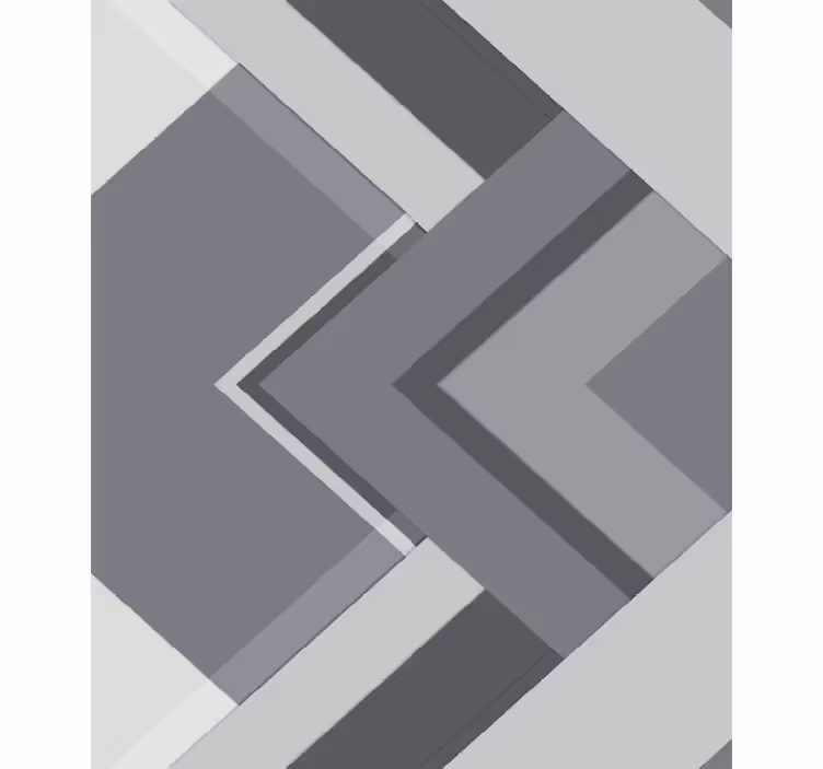 Grey roller blind in geometric grey design - TenStickers
