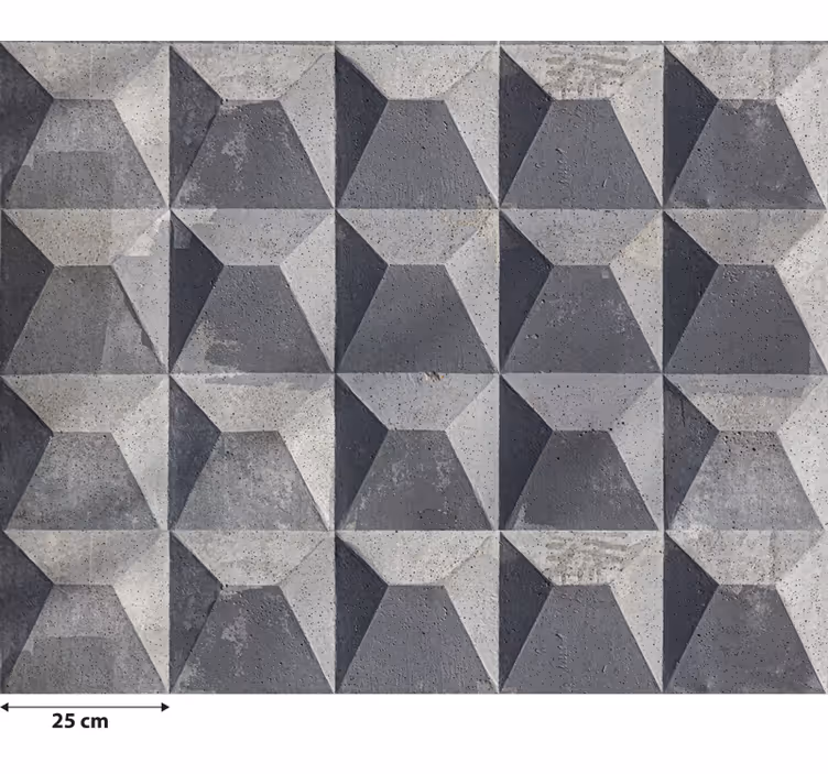 Grey roller blind with raw concrete texture - TenStickers