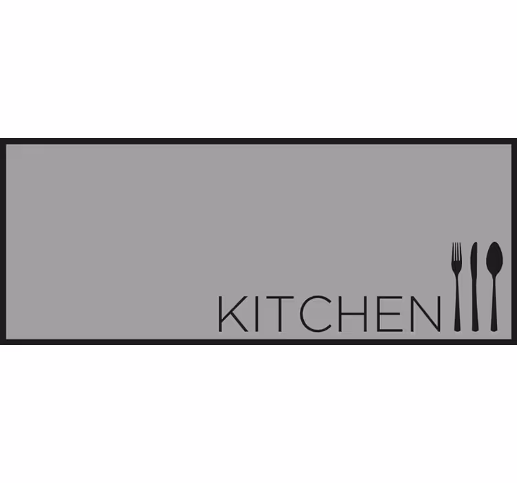 Grey roller blind for modern kitchens - TenStickers