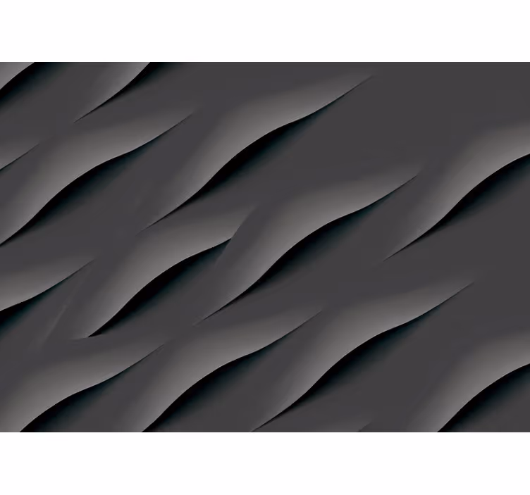 Grey roller blind with abstract grey wave patterns - TenStickers