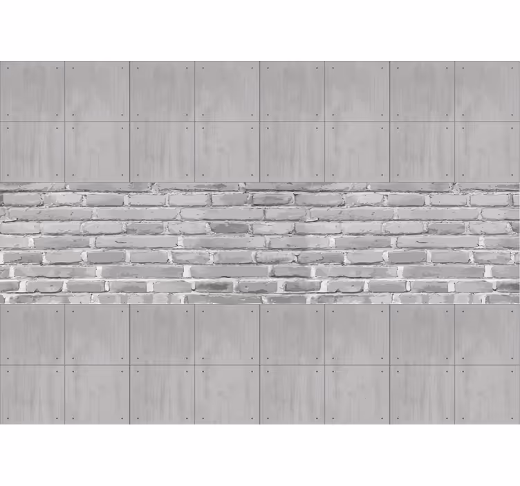 Grey roller blind with concrete effect panels - TenStickers