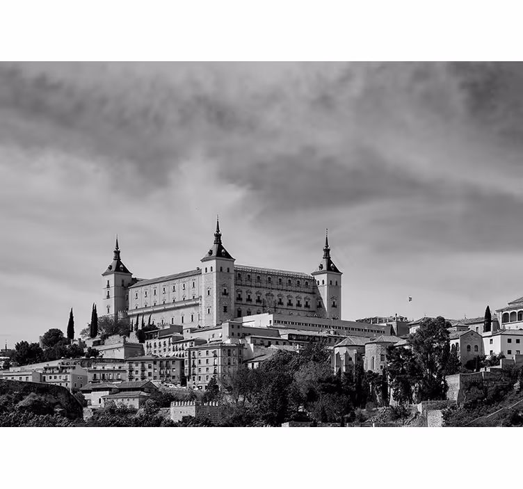 Grey roller blind alcazar of toledo - TenStickers