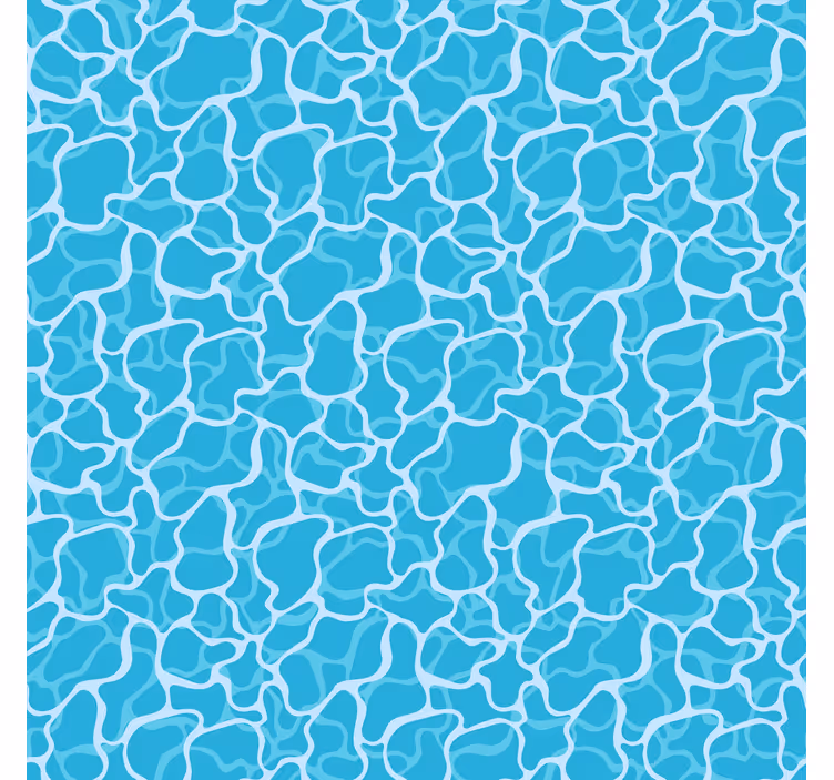 Blue roller blind with fluid abstract designs - TenStickers