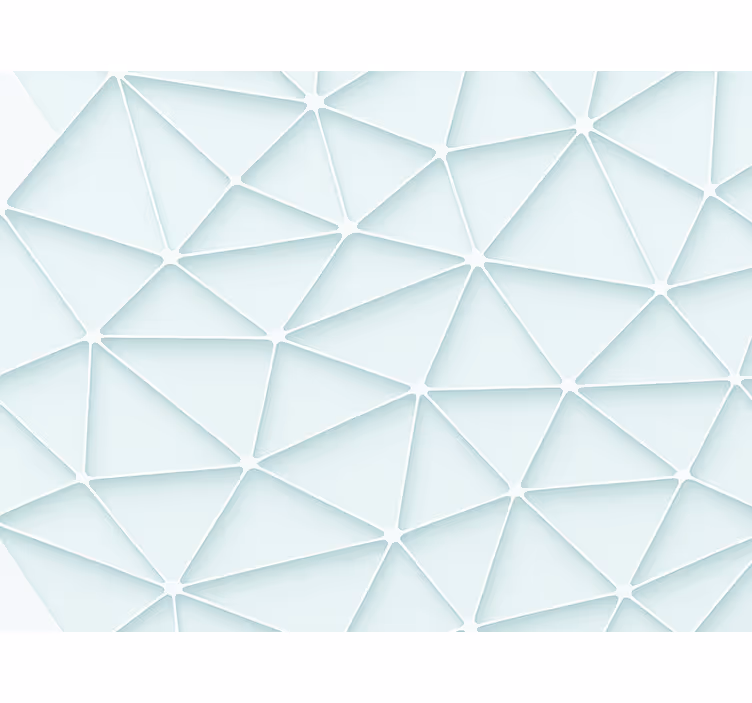 Blue roller blind with abstract triangle pattern - TenStickers