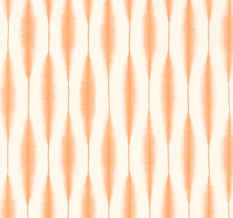 Modern roller blind in orange ikat kasuri - TenStickers