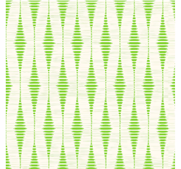 Modern roller blind in green rabaul ikat - TenStickers
