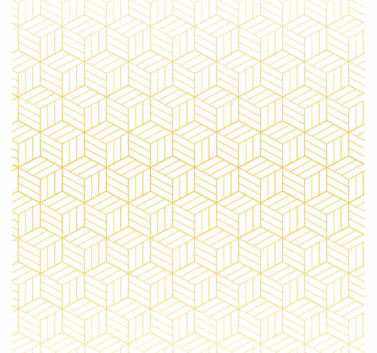 Modern roller blind gold foil geometric shapes - TenStickers