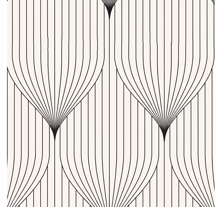 Modern roller blind symmetric decor feather - TenStickers