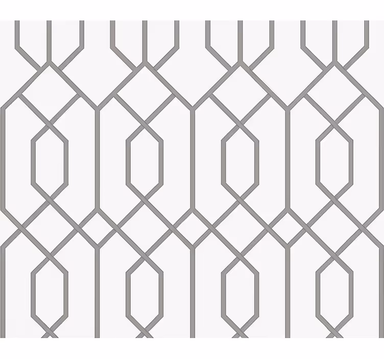 Modern roller blind in grey geometric design - TenStickers