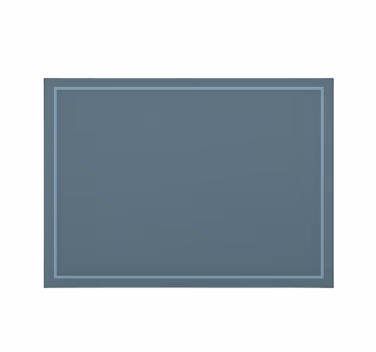 Blue roller blind with simple bordered design - TenStickers
