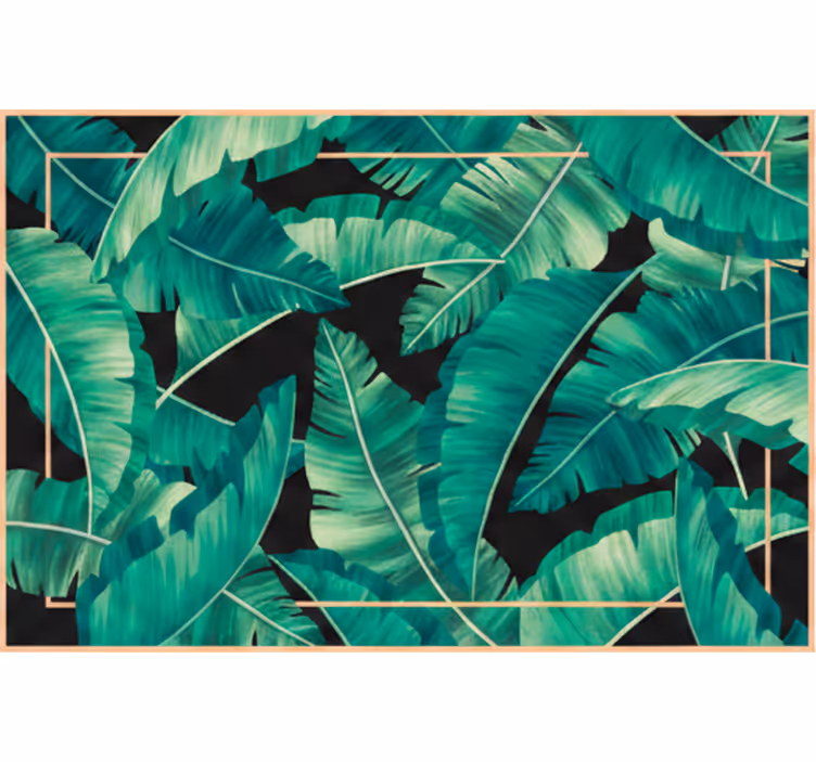 Green roller blind dark green foliage - TenStickers