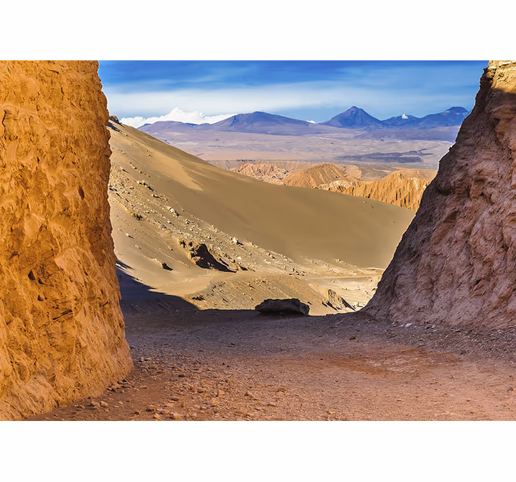 Living room roller blind atacama desert design - TenStickers