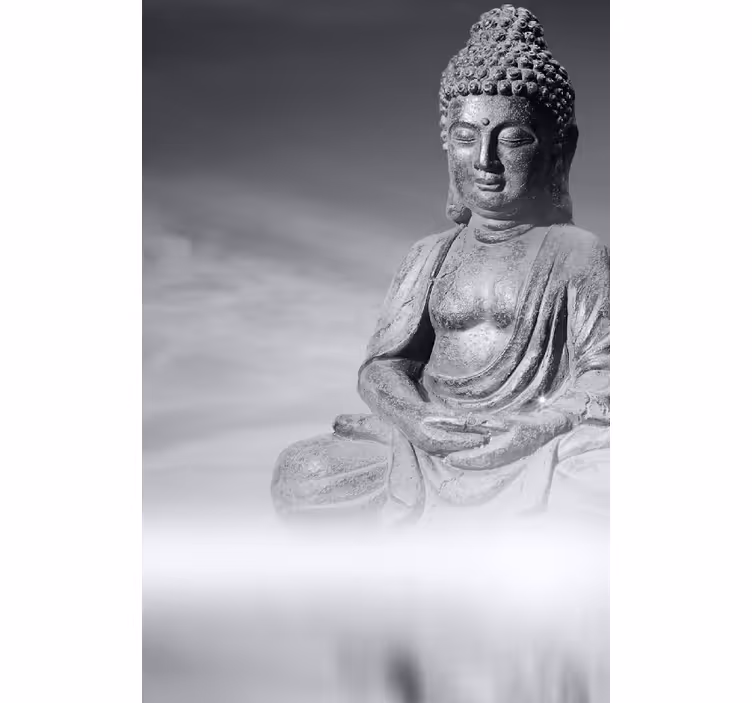 Buddha zen living room roller blind - TenStickers
