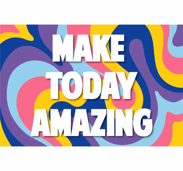 Living room roller blind make today amazing art - TenStickers