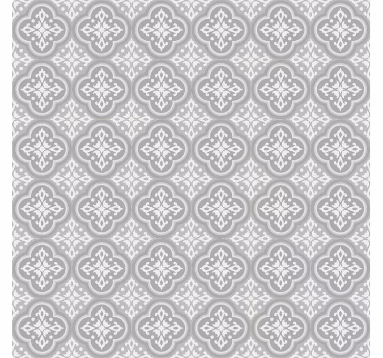 Grey roller blind with gray portuguese tiles - TenStickers