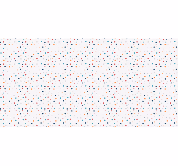 Grey roller blind in nordic style with colorful dots - TenStickers