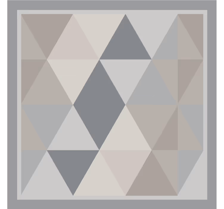 Grey roller blind with gray pantone triangles - TenStickers