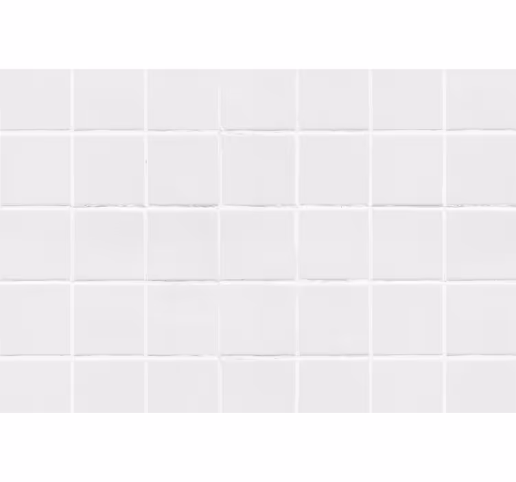 White roller blind simple tiles - TenStickers