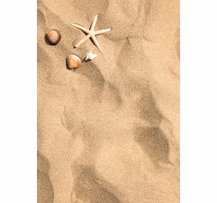 Beige roller blind with summer vibes - TenStickers