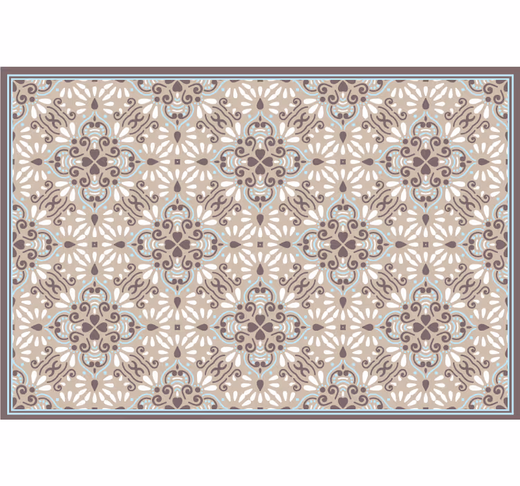 Beige roller blind beige white mosaic design - TenStickers