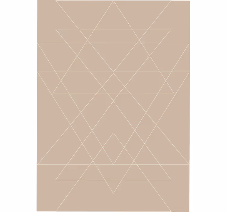 Beige roller blind with nordic triangles pattern - TenStickers