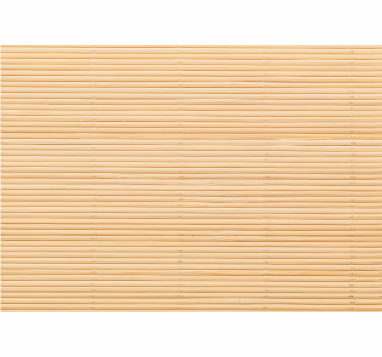 Beige roller blind with bamboo effect pattern - TenStickers